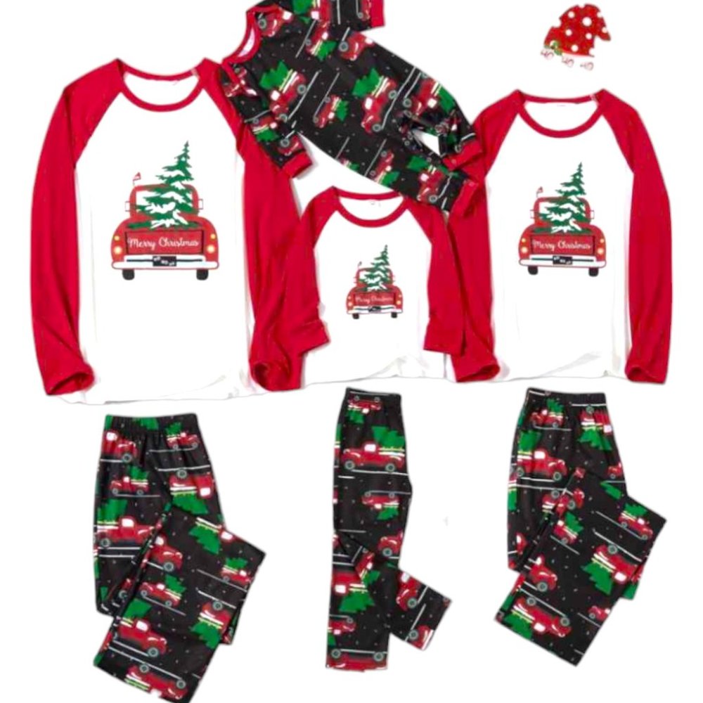 NWT Pat Pat Red Truck Christmas Holiday Pajama Set Men's 2XL